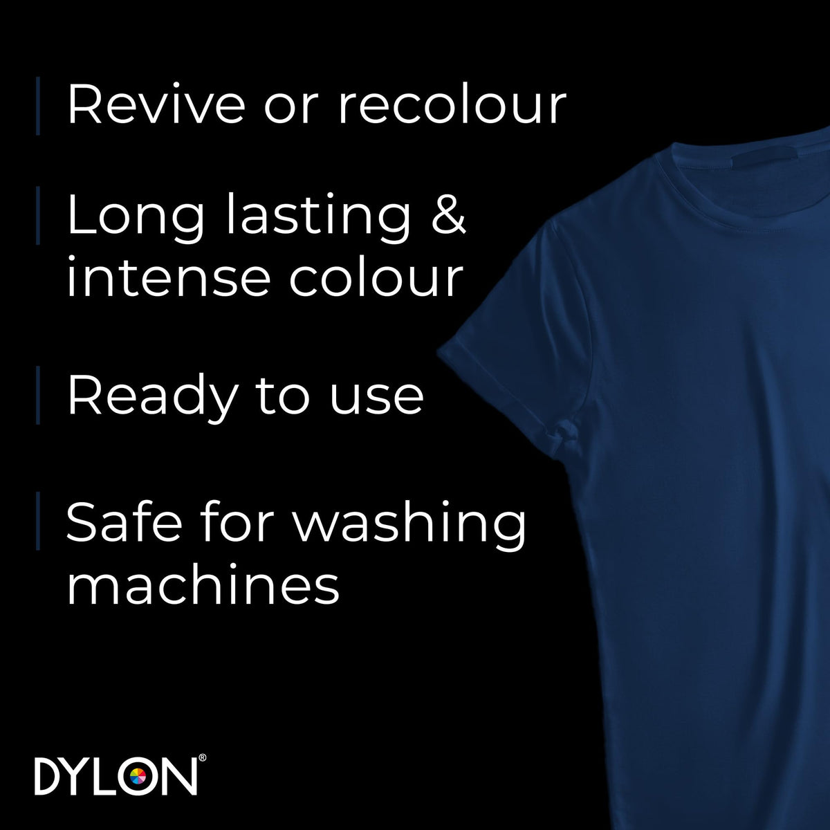 DYLON Washing Machine Fabric Dye Pod, Intense Black, 350g