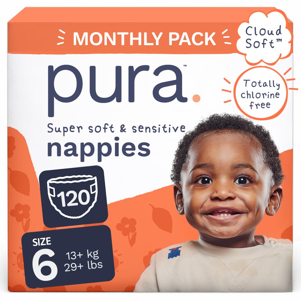 Pura Nappy Size 1 (2–5kg) 25 Count Sensitive Skin
