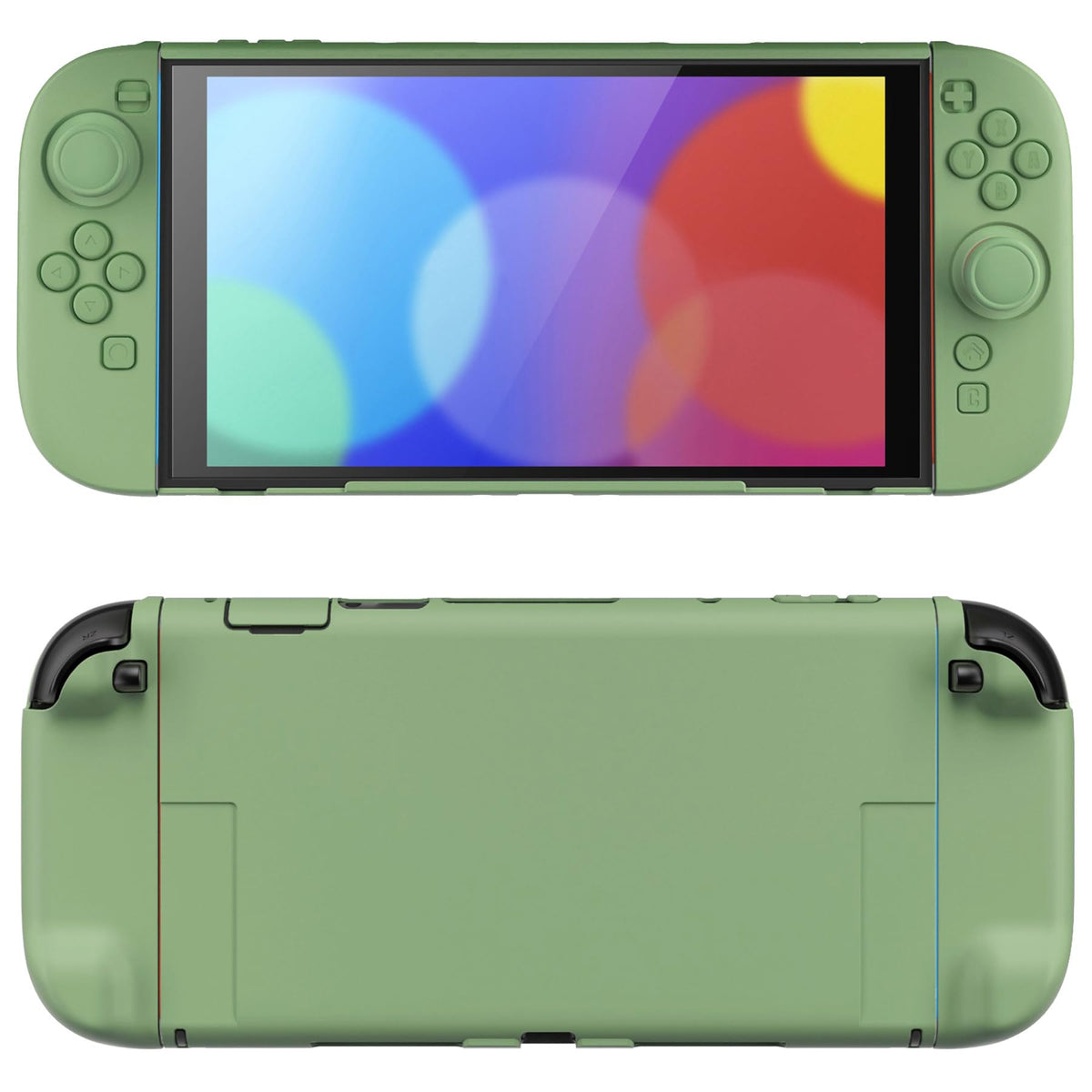 PlayVital Solid Color Series Protective Case for Nintendo Switch 2, Anti-Scratches Hard Shell Dockable Grip Cover with Extra Foldable Stand & Thumb Grips for Nintendo Switch 2 - Cherry Blossoms Pink