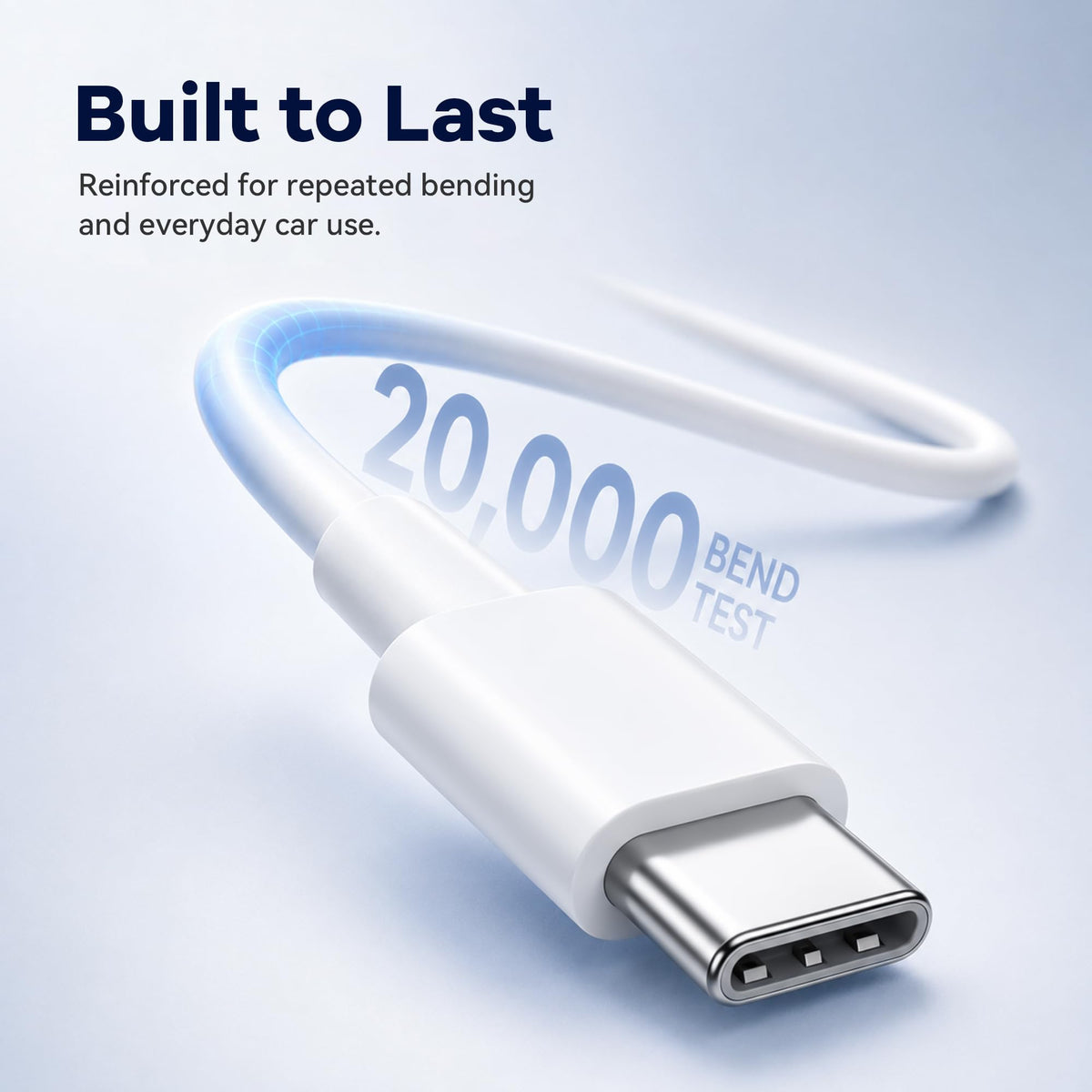 Superer 1.5M White Fit for Sony PS5 Controller Charger USB-C Charging Cable
