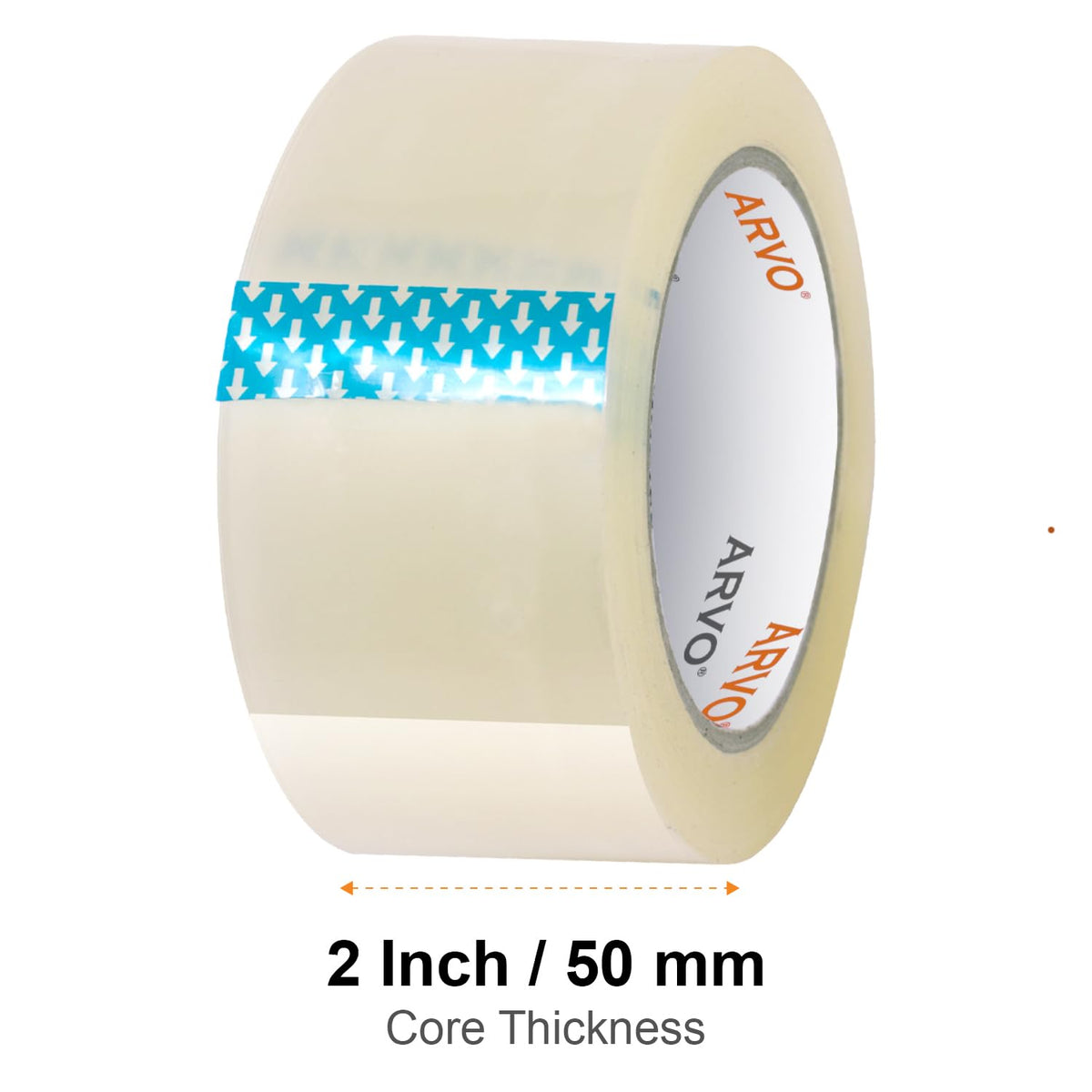 ARVO Brown Packing Tape 1 Roll with Low Noise (48mm x 60m) - Durable Parcel Tape for Packing Boxes, Secure Packaging for Moving House
