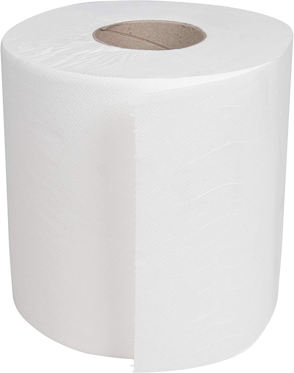 Bargain Factory 12 x Premium Quality 2-Ply White Centrefeed Paper Hand Towel Rolls, Pack of 12 Tissue Rolls