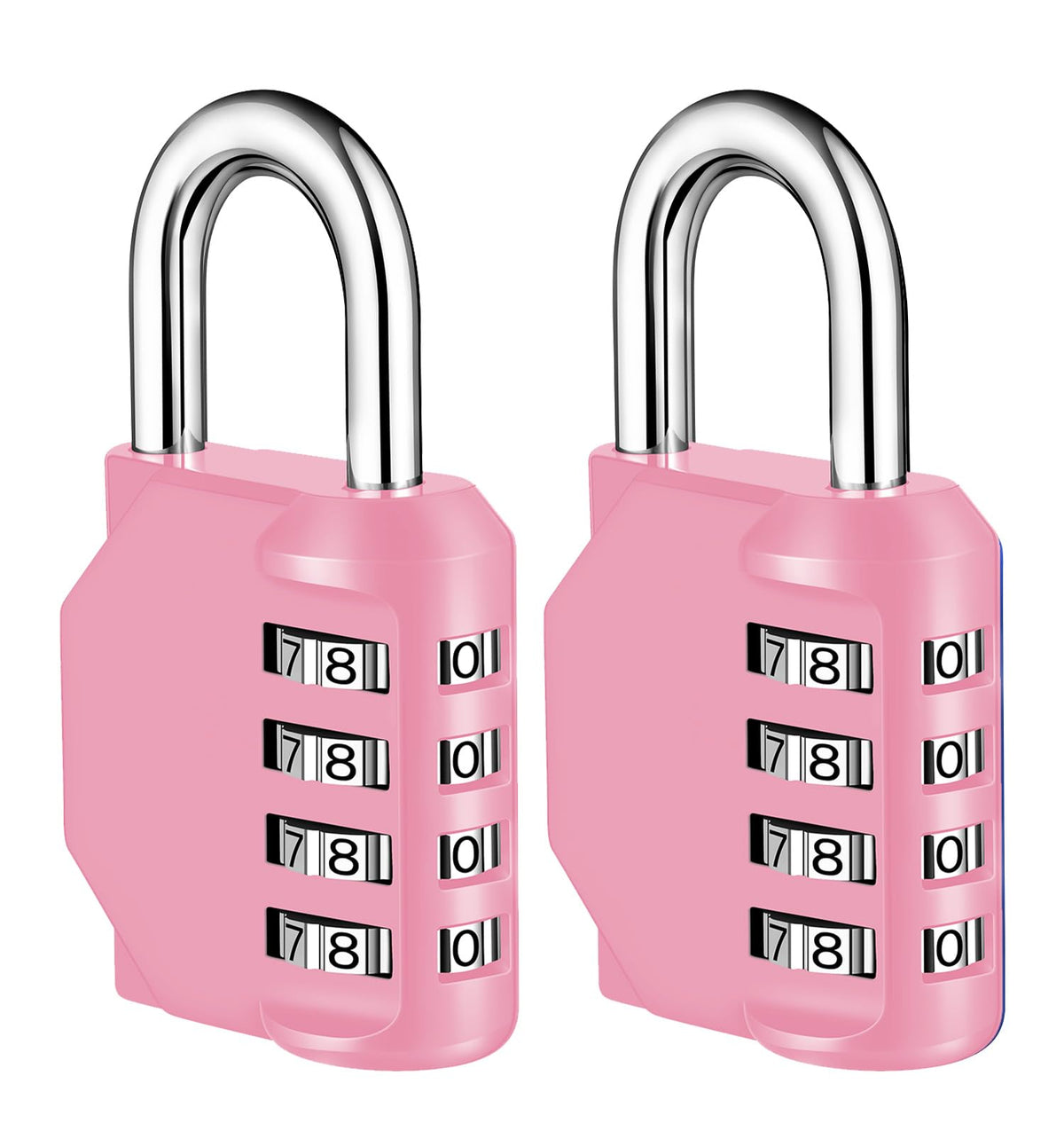 NAGE Padlocks with Code, Combination Lock 4 Digit Gym Locker (1P, Red)