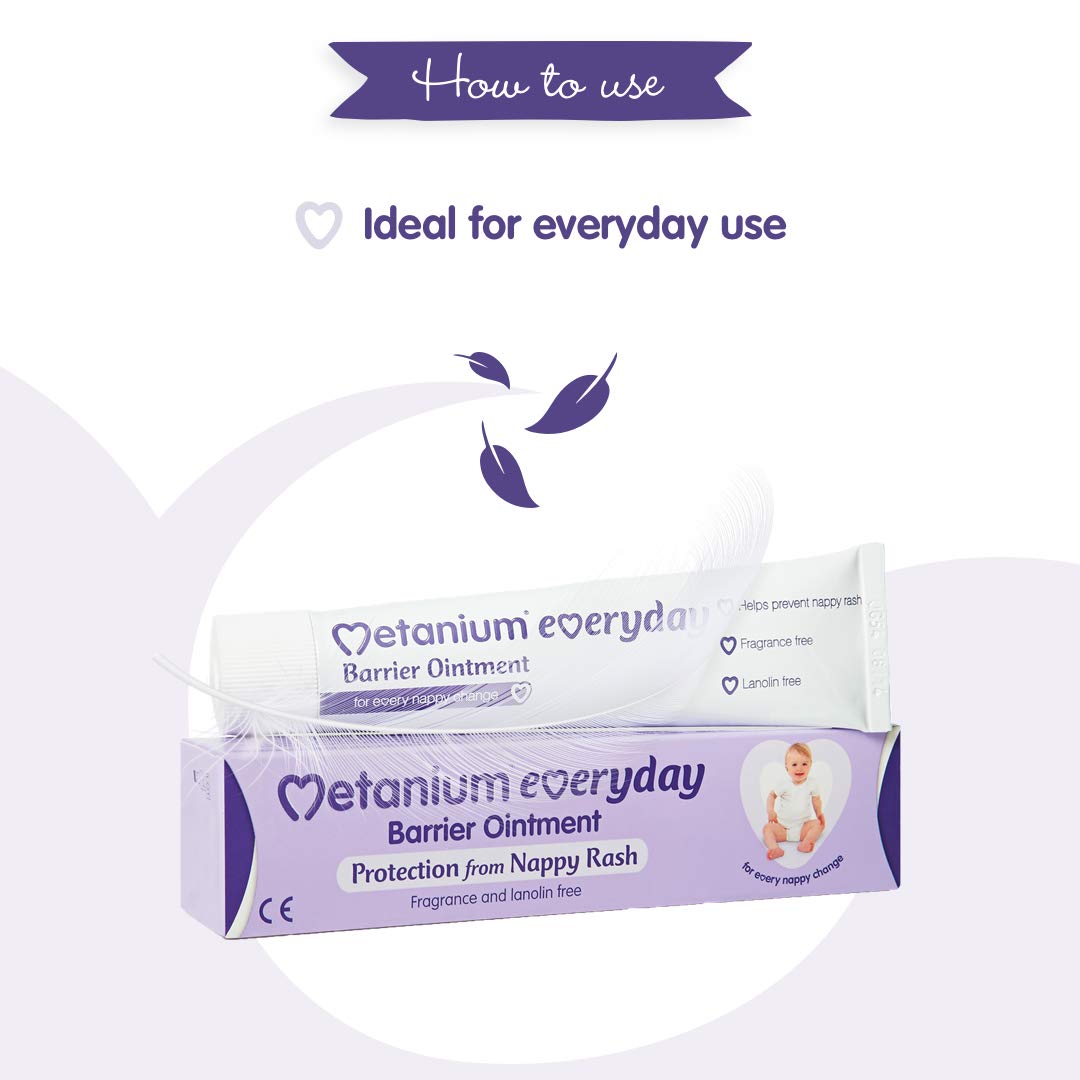 Metanium Everyday Barrier Ointment, Nappy Rash Protection, 40g Tube