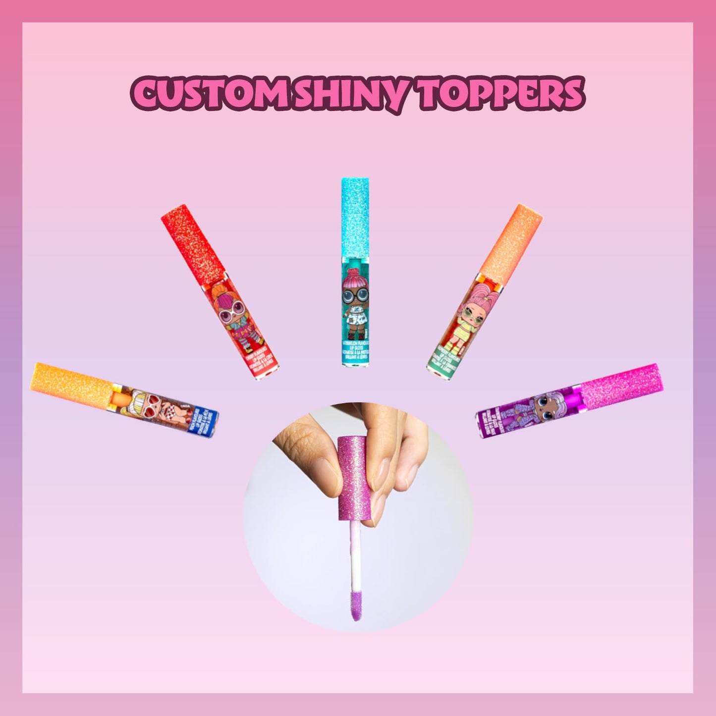 Disney Princess 12 Piece Plant Based Lip Gloss, Girls Party Favours, First Makeup Set for Girl, Perfect for Parties, Sleepovers and Birthday Gifts, Ages 3+, by Townley Girl