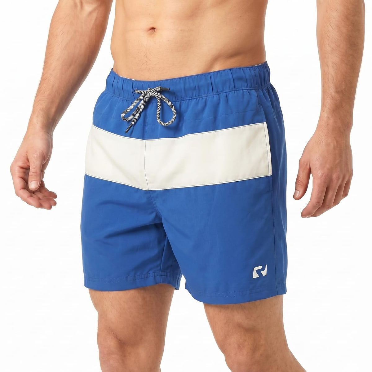 RIPT Men’s Quick Dry Swim Shorts Mesh Lining Drawstring UV 50 Beach Trunks