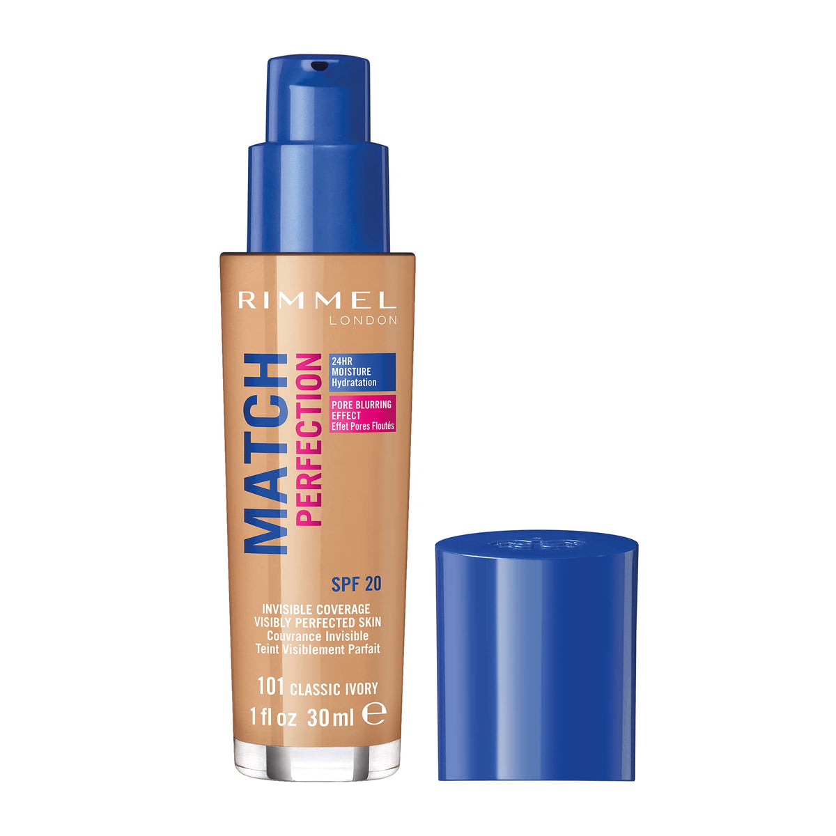 Rimmel London Match Perfection Foundation SPF20, 200 Soft Beige