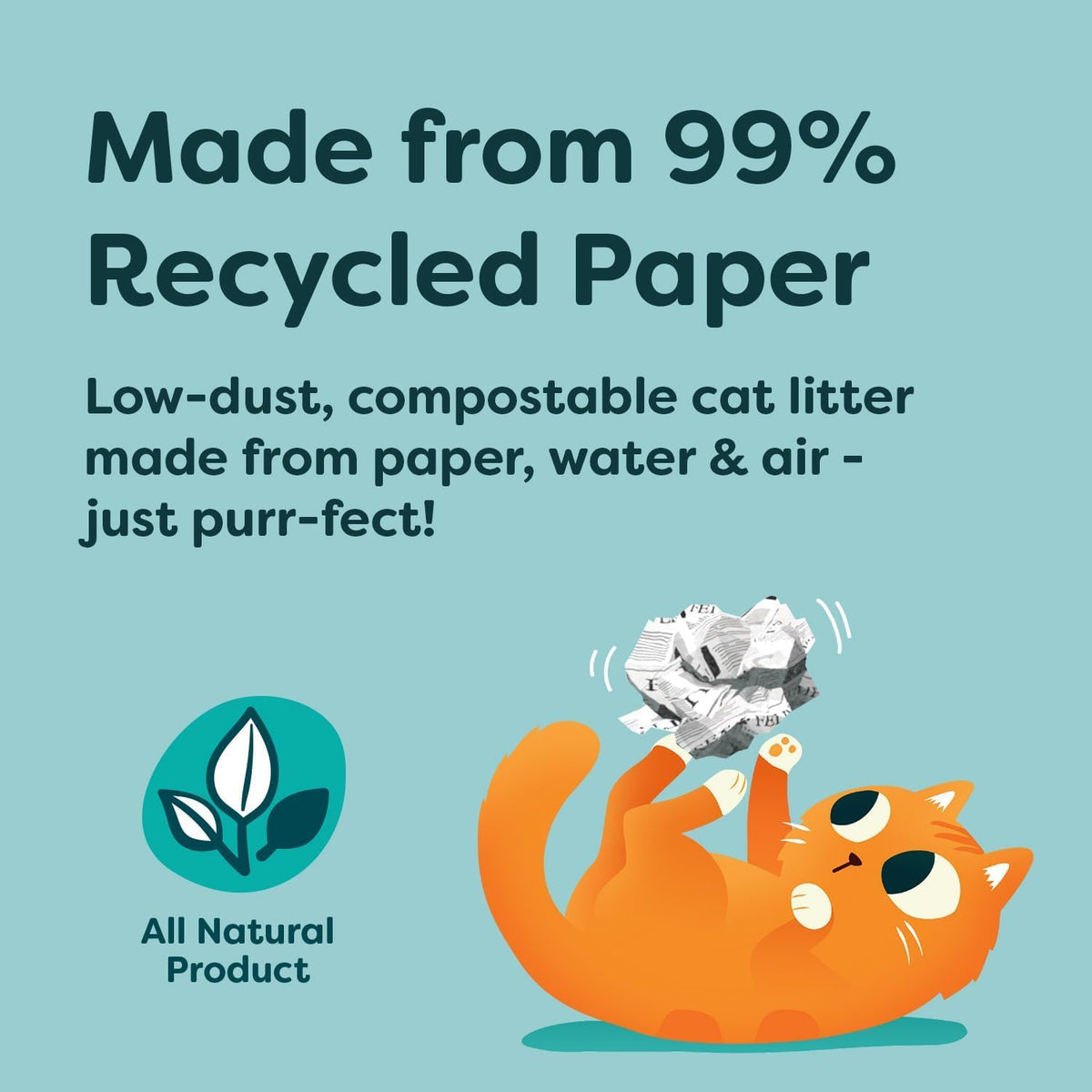 Breeder's Choice Paper Cat Litter (30L) - 99% Recycled Paper