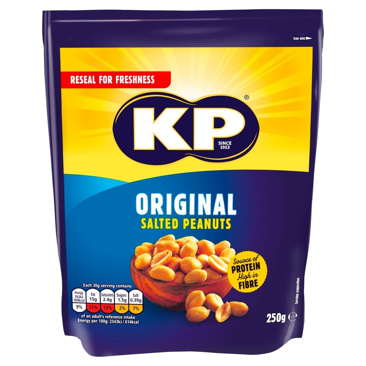 KP Original Salted Peanuts, 50g