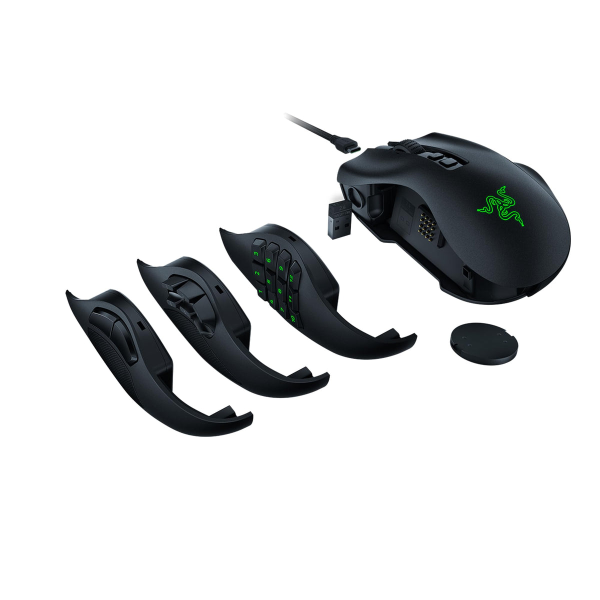 Razer Naga X - Ergonomic MMO Gaming Mouse with 16 Programmable Buttons (2nd Gen Optical Mouse Switches, Advanced 5G Optical Sensor, 85g Ergonomic Design, RGB Chroma, Speedflex Cable) Black
