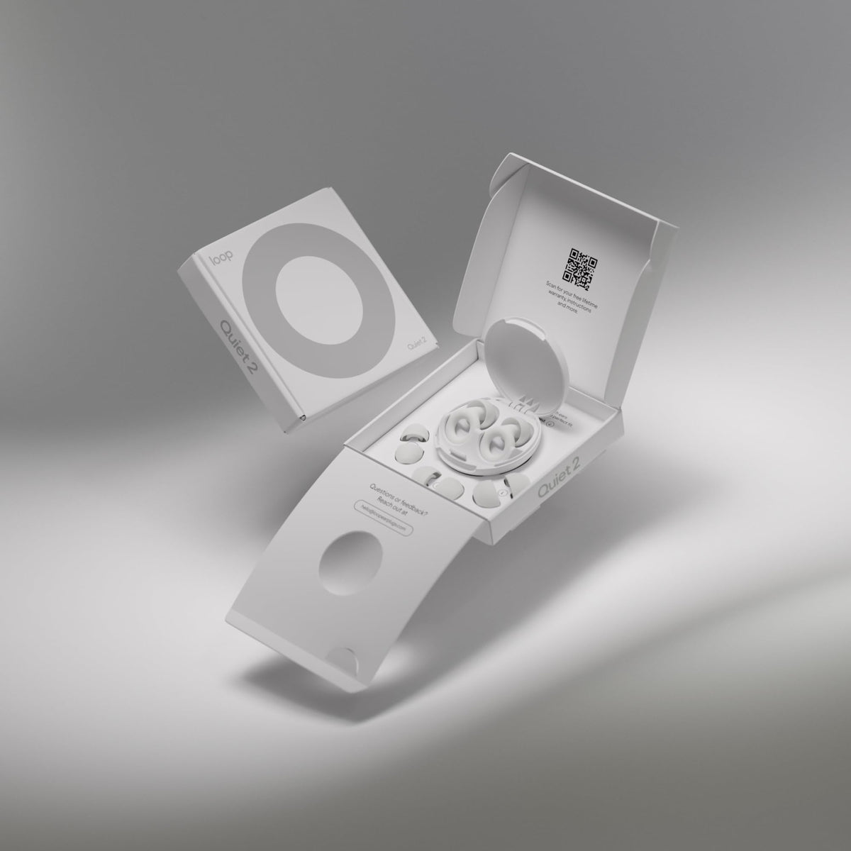 Loop Quiet 2 Ear Plugs - Ultra-Comfy Reusable Hearing Protection for Sleep