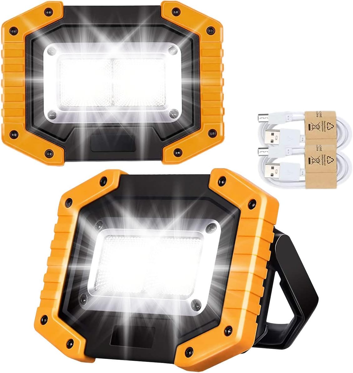 Edasion 30W LED Work Light Rechargeable COB Battery Floodlight 2000LM