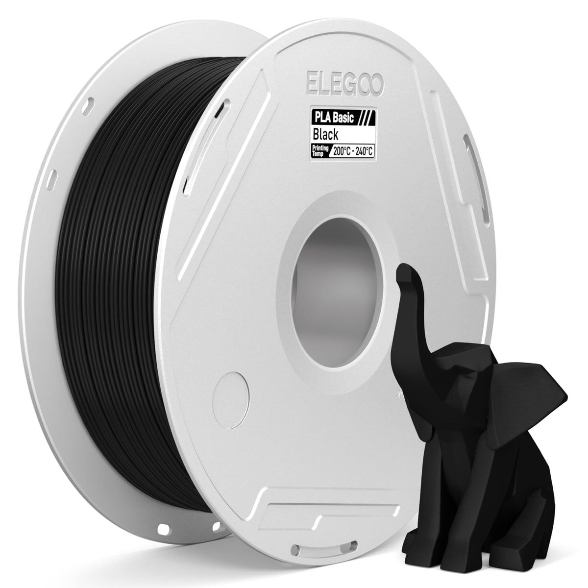 ELEGOO PLA Basic Refill 3D Printer Filament 1.75mm Red 1KG, Easy Storage