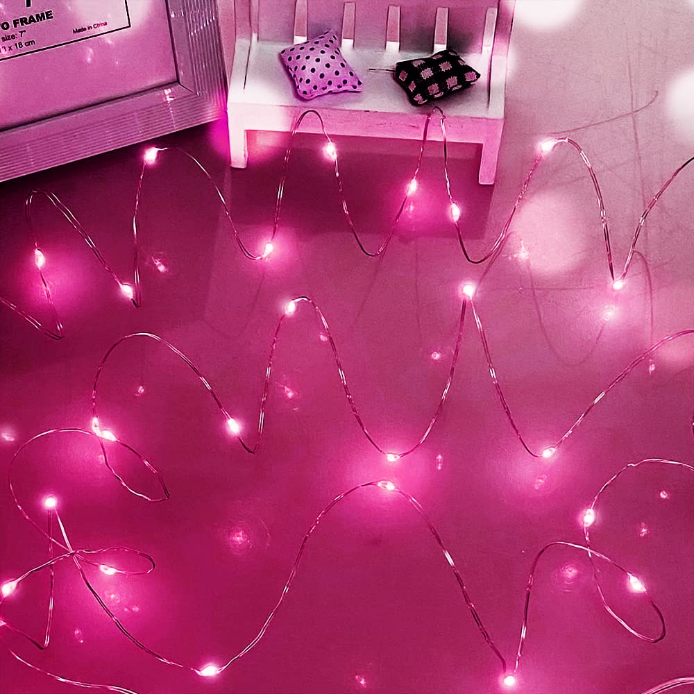 Dalugo Orange Fairy Lights, 3M/10ft Amber Fairy Lights, 30 LED Halloween Battery Lights for Autumn Halloween Christmas Decorations, Fireplace, Home Decor