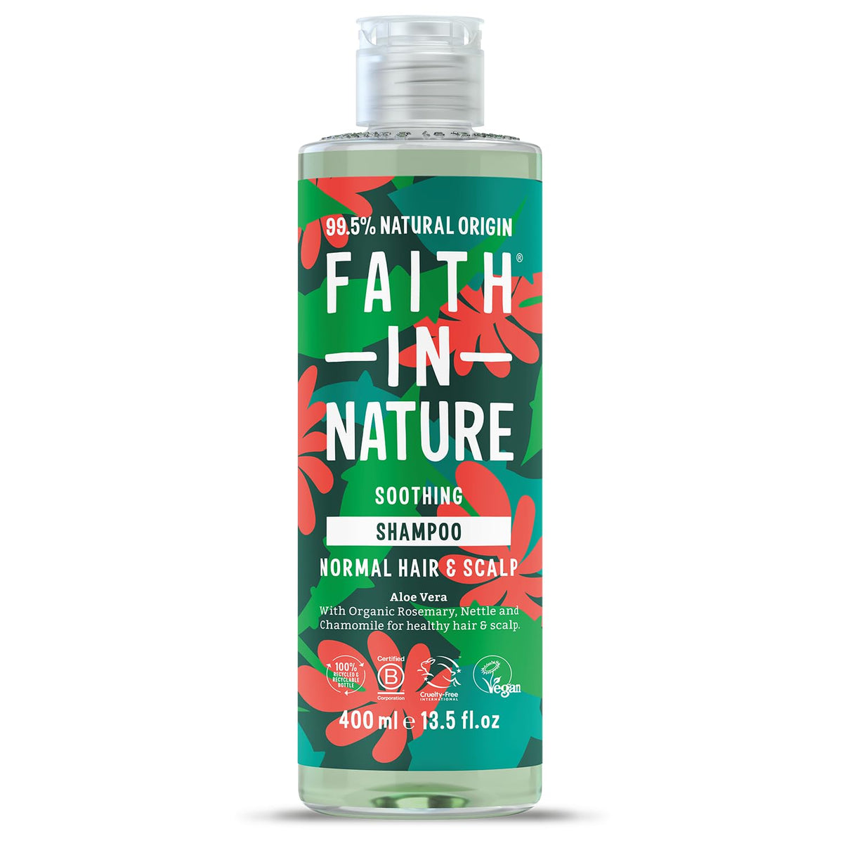 Faith In Nature Organic Coconut Shampoo, Hydrating for Dry Hair & Scalp, Vegan & Cruelty Free, No SLS, Silcones or Parabens, 400ml