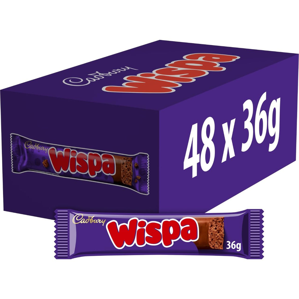 Cadbury Wispa Chocolate Bar, Smooth Milk Chocolate, 4 x 27.9 g (Pack of 1)