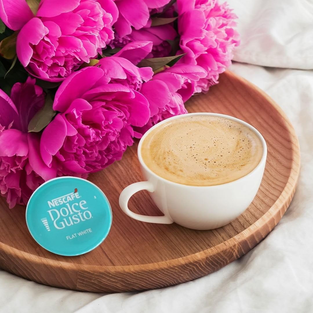 Nescafé Dolce Gusto Flat White Coffee Pods 16 Pods | Multipack of 3