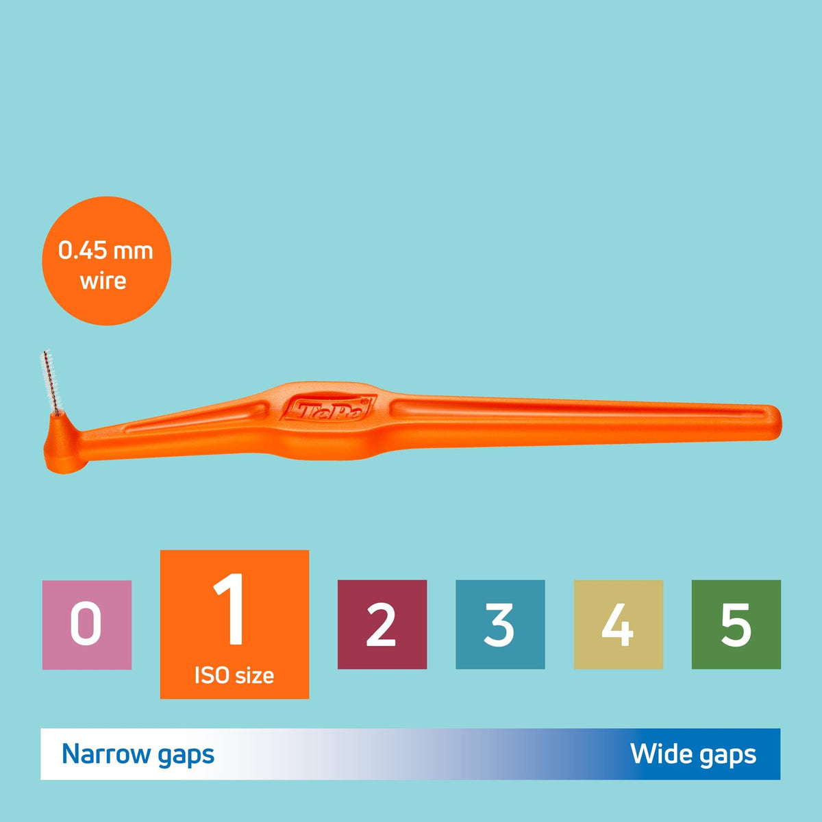 TePe Interdental Brush Angle, Pink, 0.4mm/ISO 0, 6pcs, Carton Pack