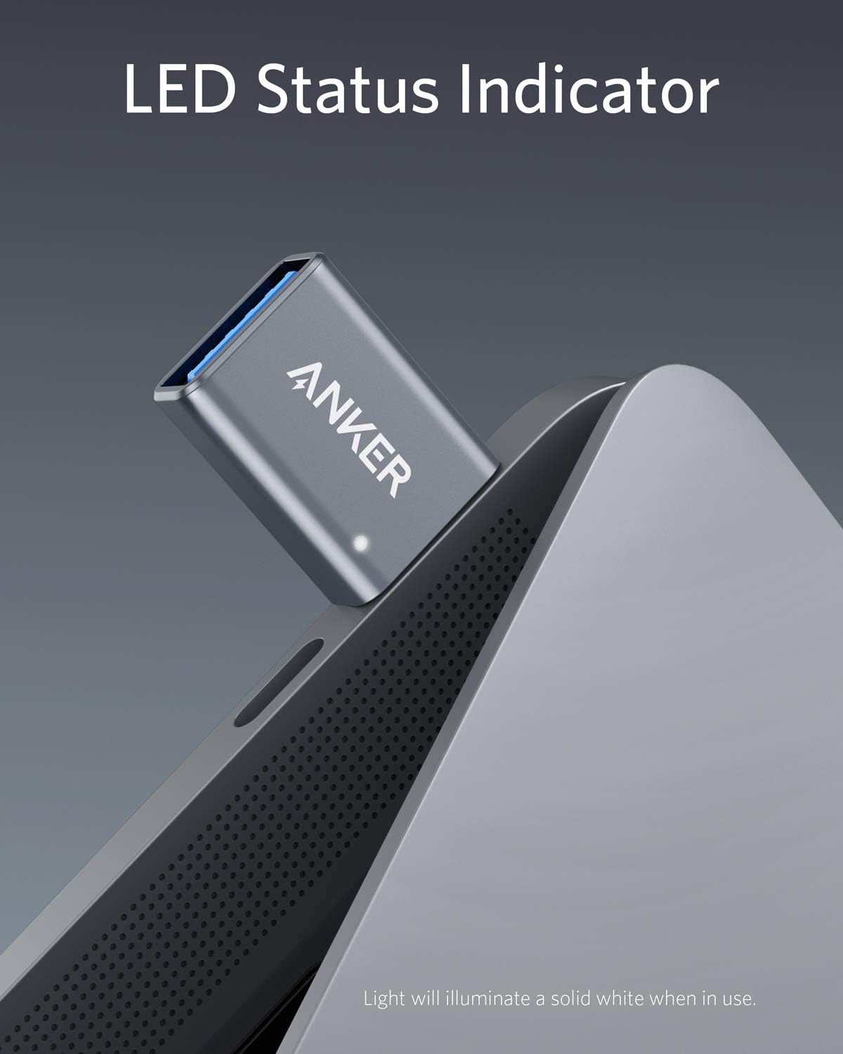 Anker USB to USB C Adapter (2 Pack), High-Speed Data Transfer, USB-C to USB 3.0 Female Adapter for MacBook Pro 2020, iPad Pro 2020, Samsung Notebook 9, Dell XPS and More Type C Devices