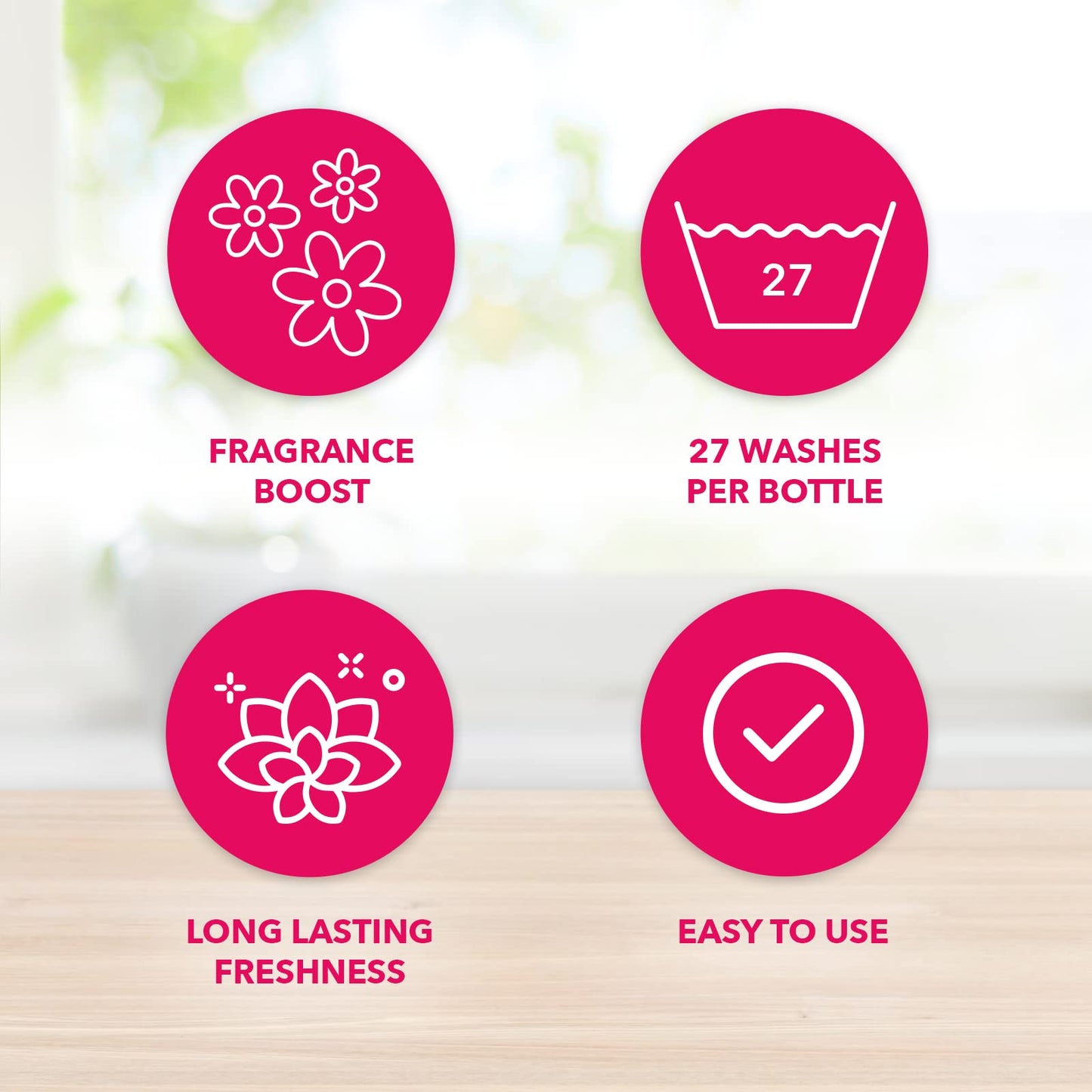 Fabulosa In-Wash Laundry Fragrance Boost, Made Using Salt Crystals, In-Wash Scent Booster Laundry, 66 Washes, Pack of 3 x 400g, Electrify