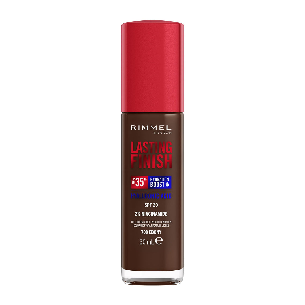 Rimmel Lasting Finish 35Hr Foundation 300 Sand, Full Coverage, Hydrating, SPF20, Hyaluronic Acid, Vitamin E, 2% Niacinamide, All Day Wear, Vegan, Cruelty Free