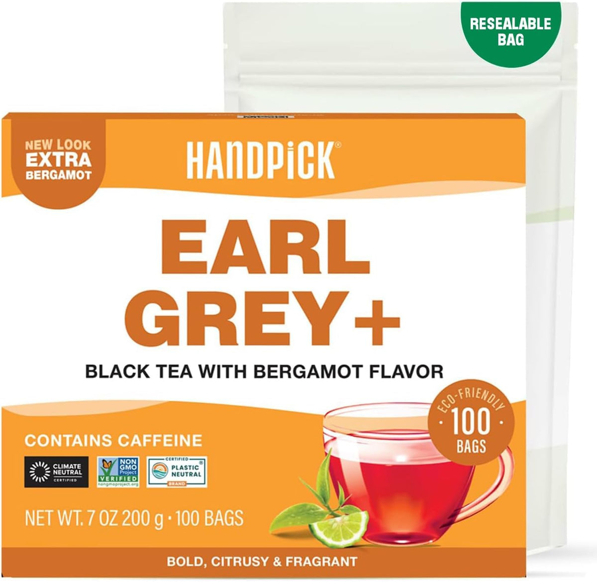 HANDPICK, Spearmint Tea Bags (100 Count), Spearmint Leaf Tea Bags