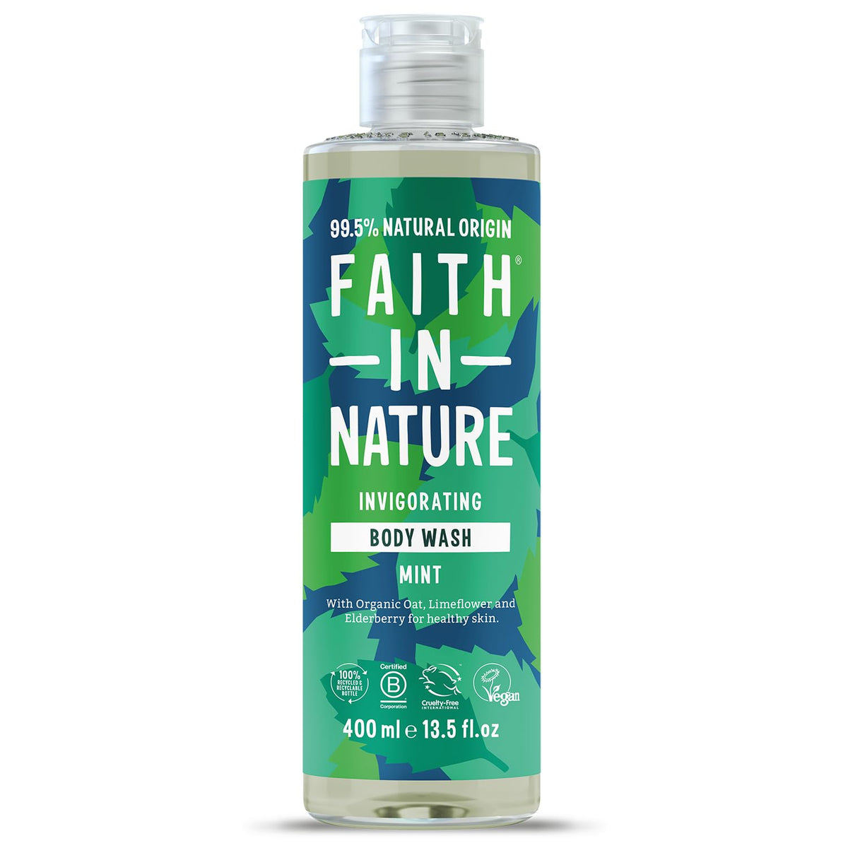 Faith In Nature Natural Fragrance Free Body Wash, Sensitive, Vegan and Cruelty Free, No SLS or Parabens, 400 ml