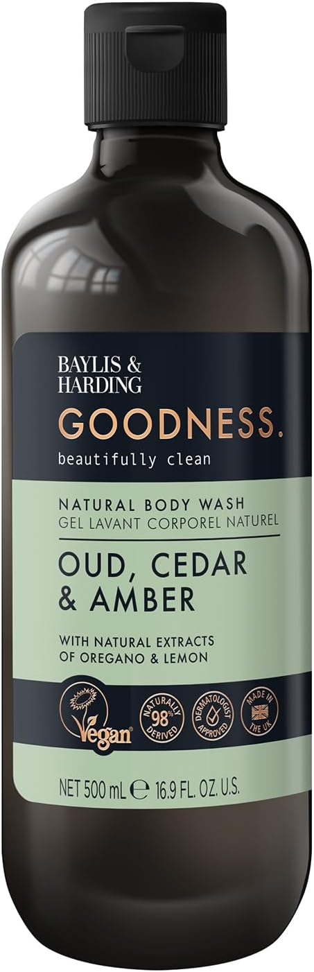 Baylis & Harding Goodness Natural Body Wash 500ml 3 pack