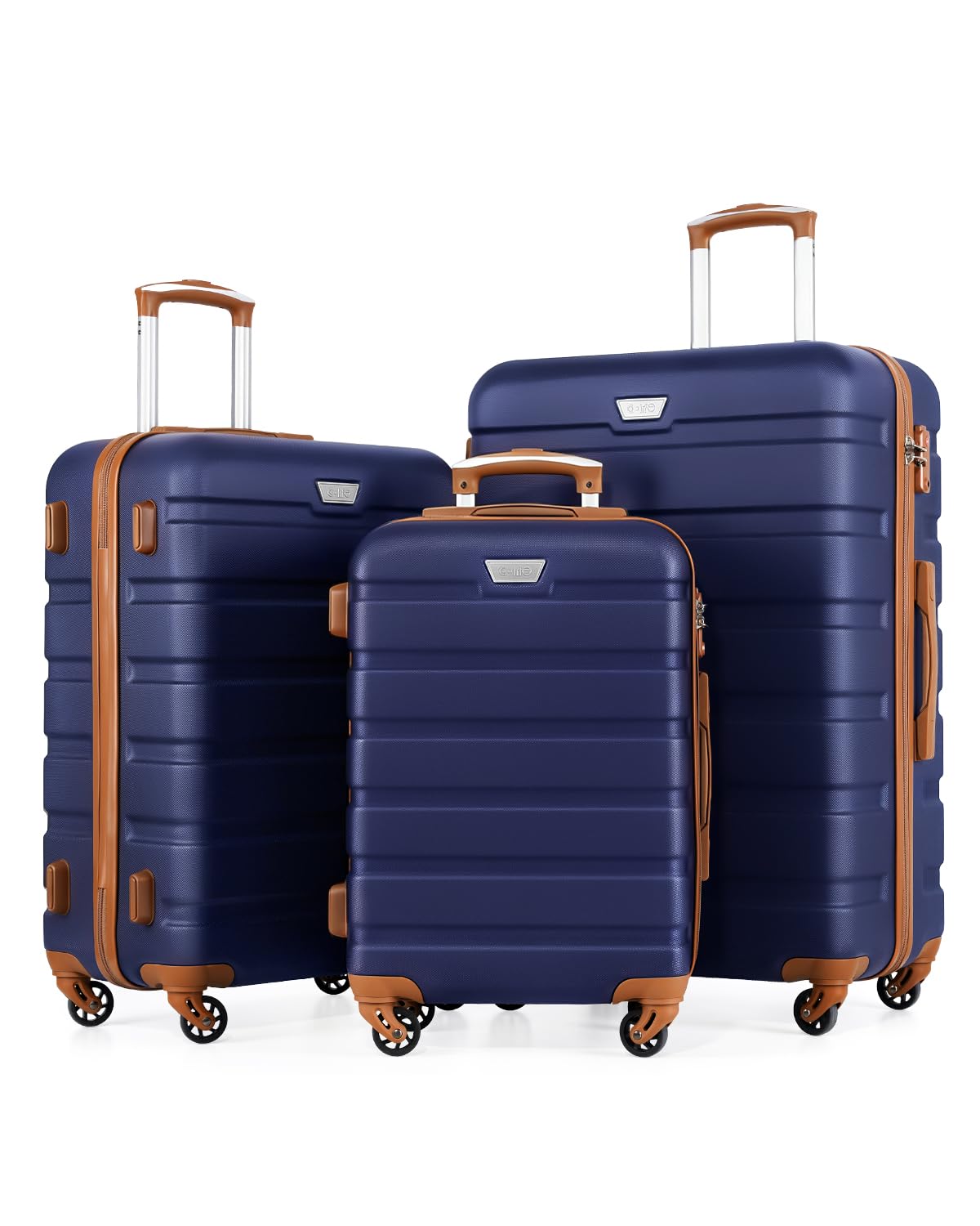 COOLIFE 28 Inch Large Suitcase, ABS+PC, Lightweight Hard Shell Luggage