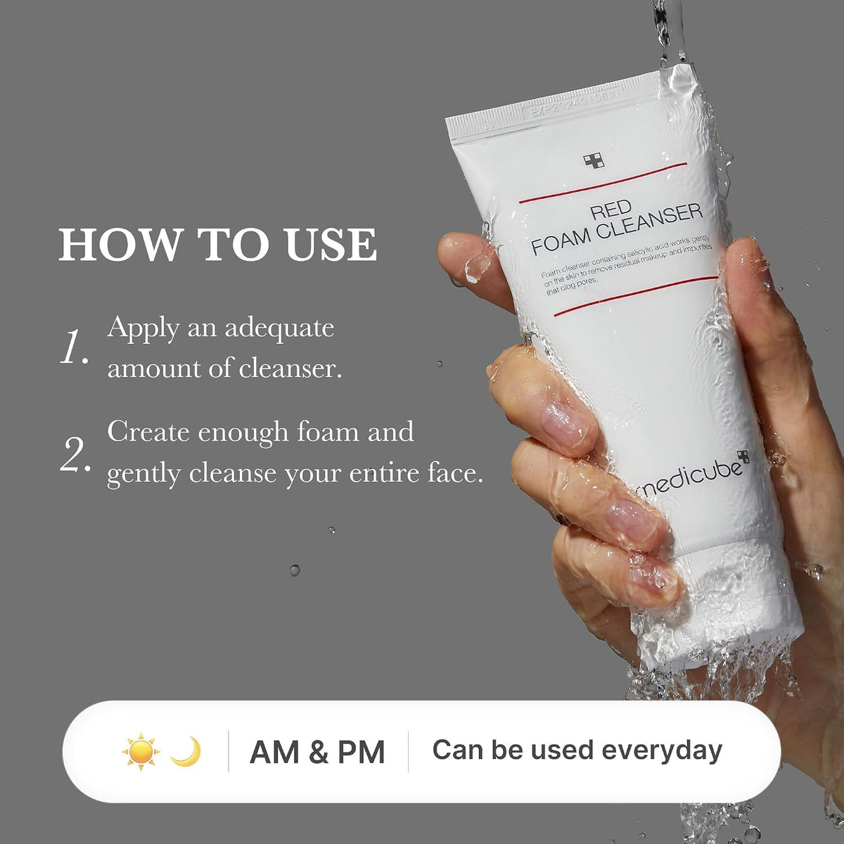 medicube Facial Cleanser Zero Foam Cleanser for Pore & Excess Oil Care