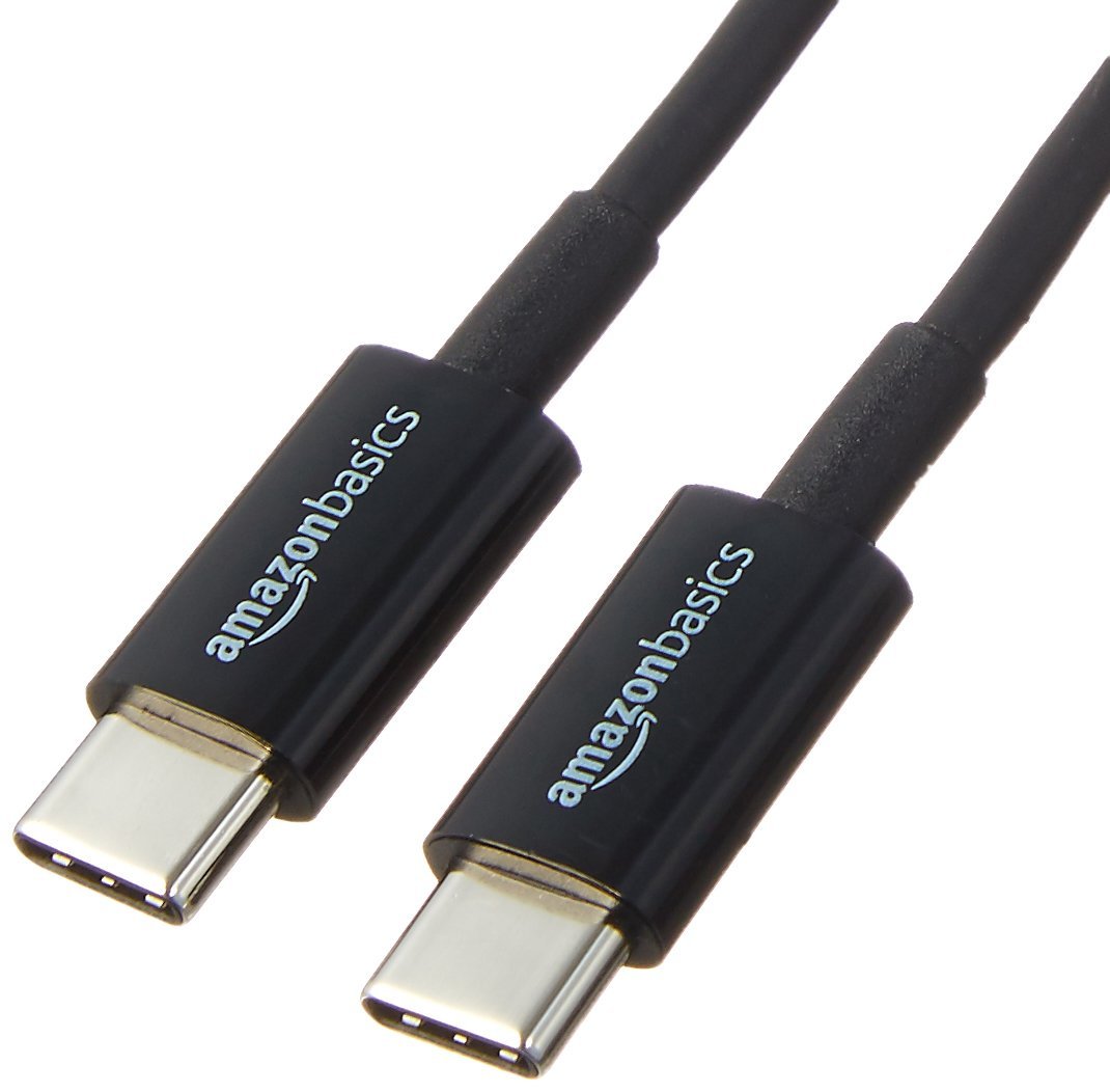 Amazon Basics USB-C to USB-C 2.0 Fast Charger Cable, 480Mbps Speed, USB-IF Certified, for Apple iPhone 16/15, iPad, Samsung Galaxy, Tablets, Laptops, 0.9 m, Black