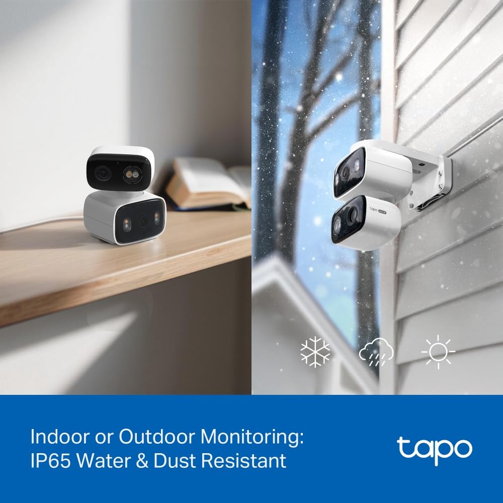 Tapo C216 2K 3MP Pan/Tilt Indoor Outdoor Security Camera Spotlights Camera