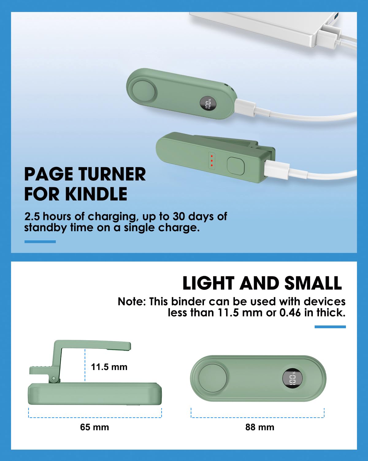 Remote Control Page Turner for Kindle Paperwhite Scribe Oasis Accessories