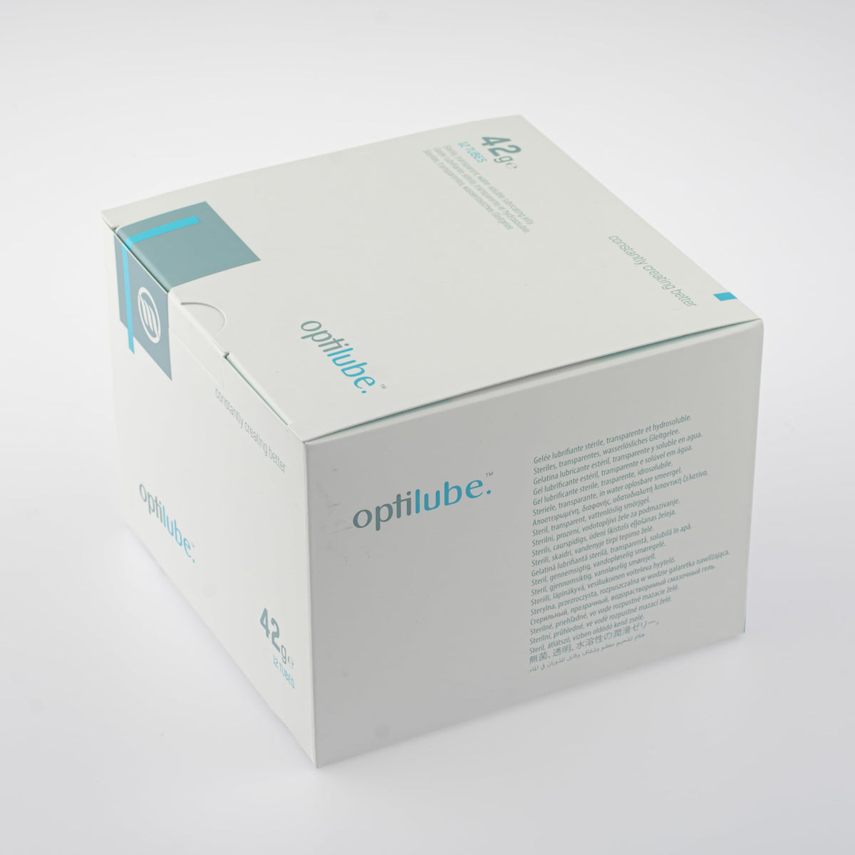 OptiLube Tubes - Sterile Lubricating Jelly for Insertion of Medical Devices in 5g, 42g, 82g, and 113g Tubes, Water Soluble Lubricant with Easy-to-Use Flip Cap (5g x 48)