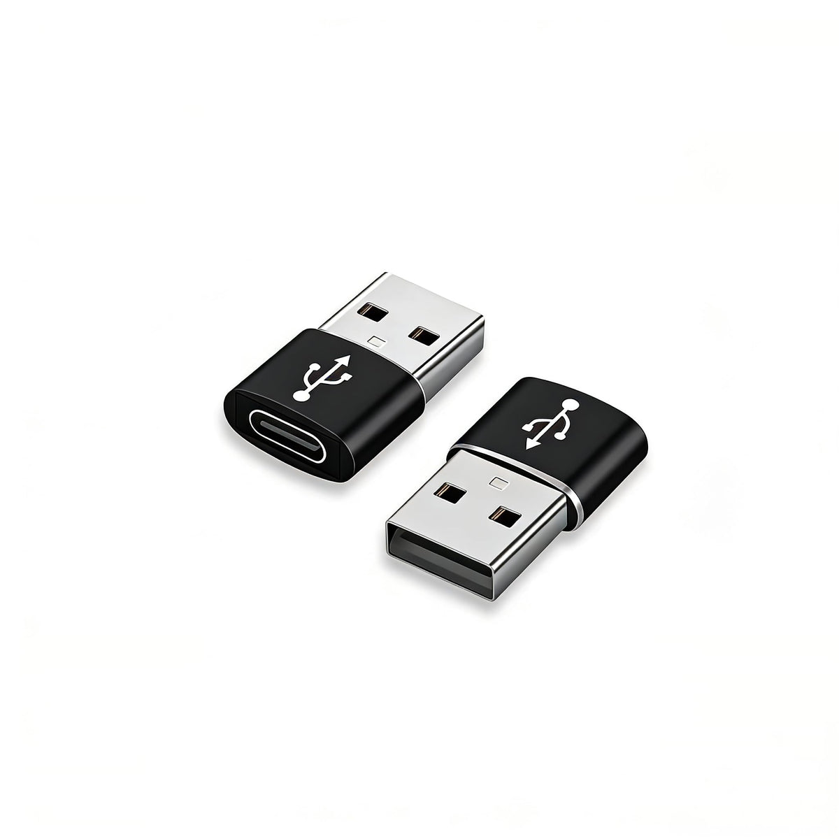 USB C to USB Adaptor, USB to USB C Adapter 2Pack, Type C Female to A Male Charger Cable Converter Compatible with Notebook, Tablet, Smartphone, iPad 10 Air 4 5,Apple 15 14 13 12 Pro Max (Red)