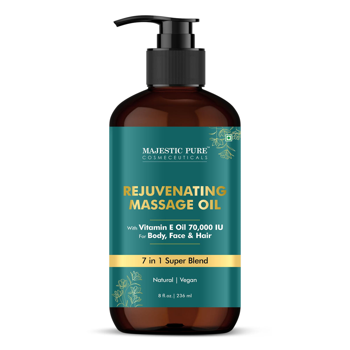 Majestic Pure Vitamin E Oil 100% Pure and Natural Oil - 236 ml