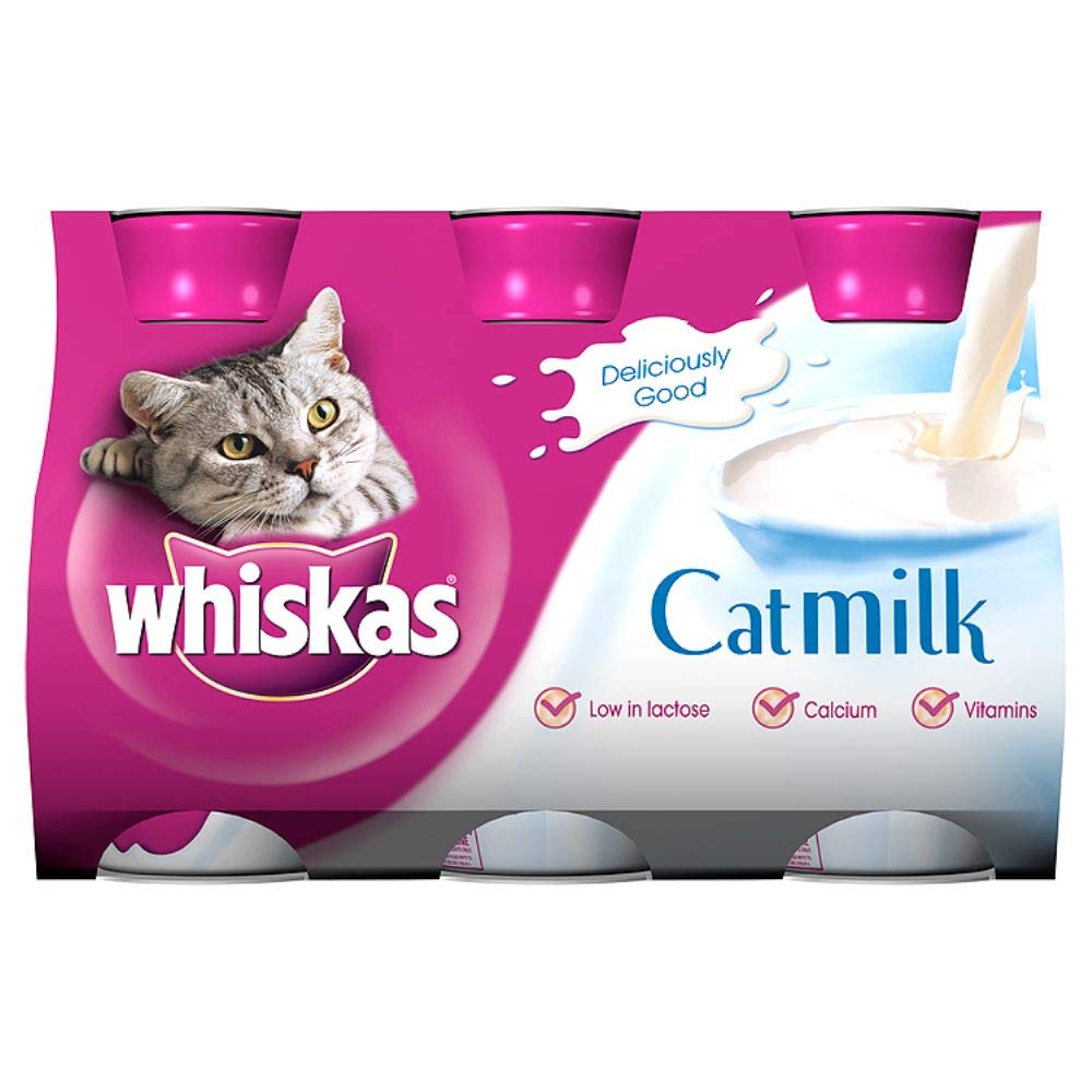 Whiskas Cat Milk 15 x 200 ml bottles, Complementary Cat Food for Kittens over aged 6 weeks