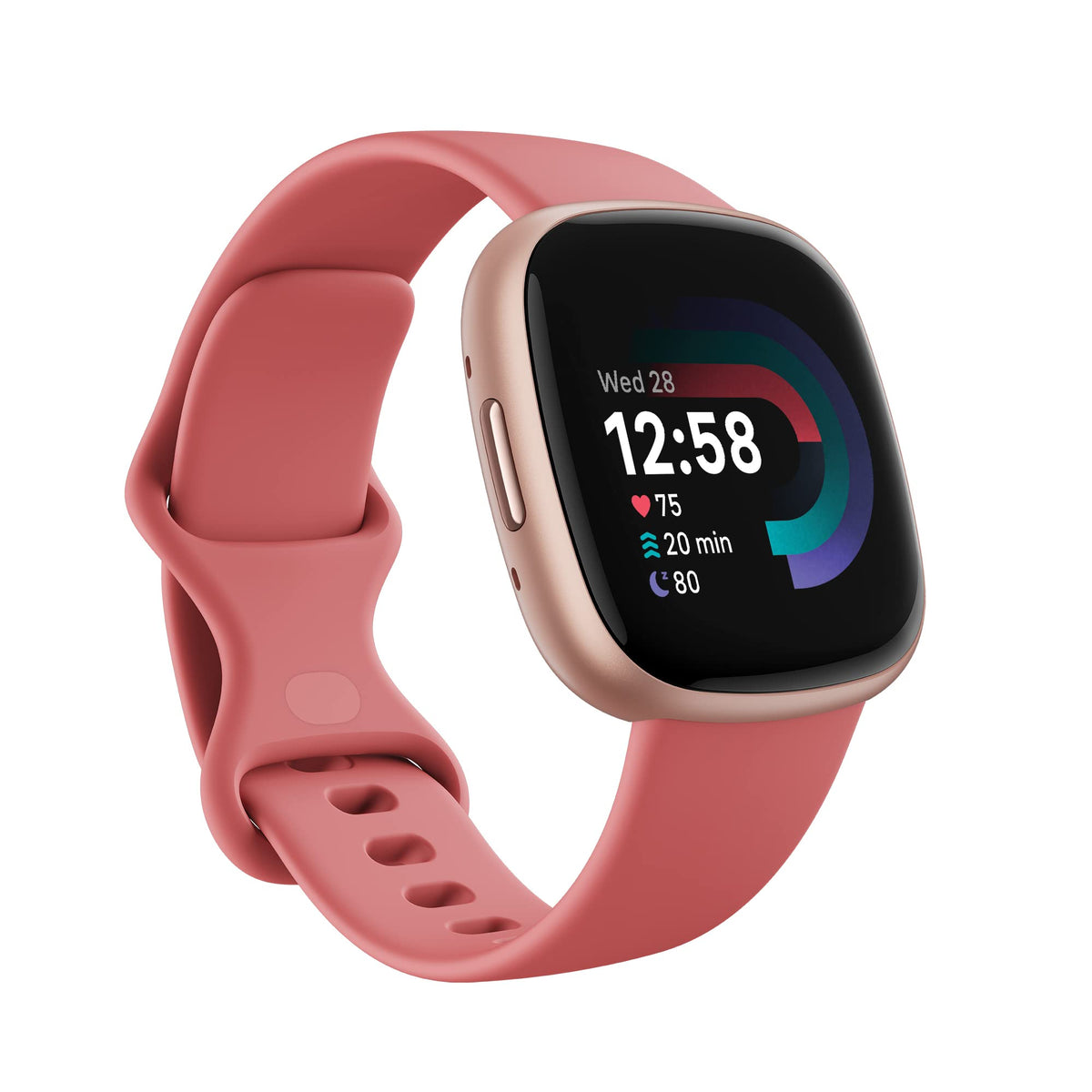 Fitbit Google Versa 4 Fitness Smartwatch with 3 Months Google Health Membership Included and up to 6 days battery life - compatible with iOS & Android, Black/Graphite Aluminium