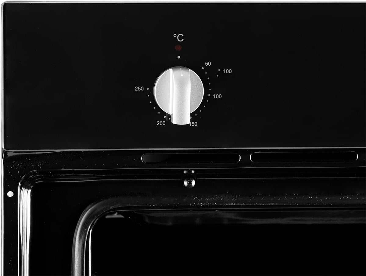 60cm Single Electric Oven In Black, Multi-function - SIA SSO59BL