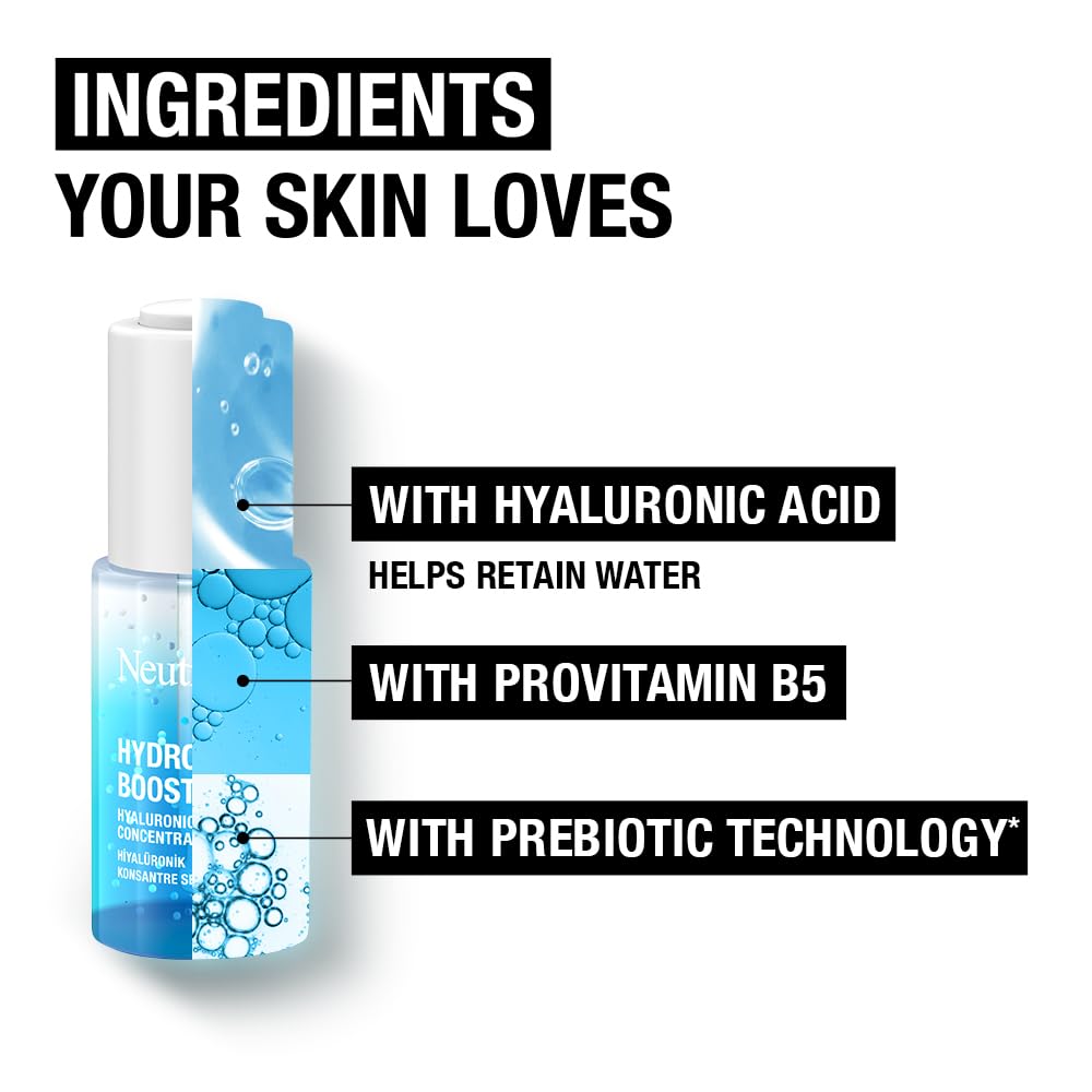Neutrogena Hydro Boost Water Gel (1x 50ml), Oil-Free Face Cream with Hyaluronic Acid, Amino Acids and Electrolytes, Lightweight Face Care with 72 Hour Hydration, For Acne-Prone and Sensitive Skin