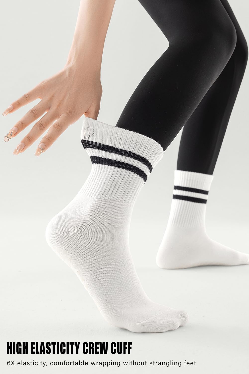 Non Slip Yoga Grip Pilates Socks for Women&Men Anti Slipper Grippy Socks for Ballet, Hospital, Dance, Trampoline, Barre
