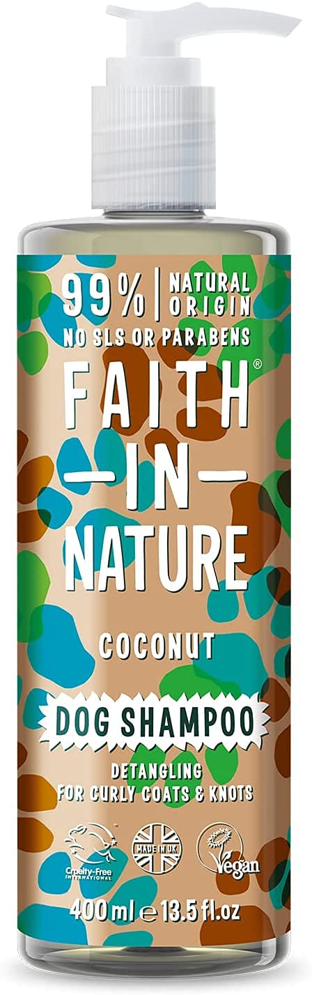Faith In Nature Natural Chamomile Dog Shampoo, Vegan & Cruelty Free, No SLS,Silicones or Parabens, Gentle, For Sensitive Dogs and Puppies, 400ml