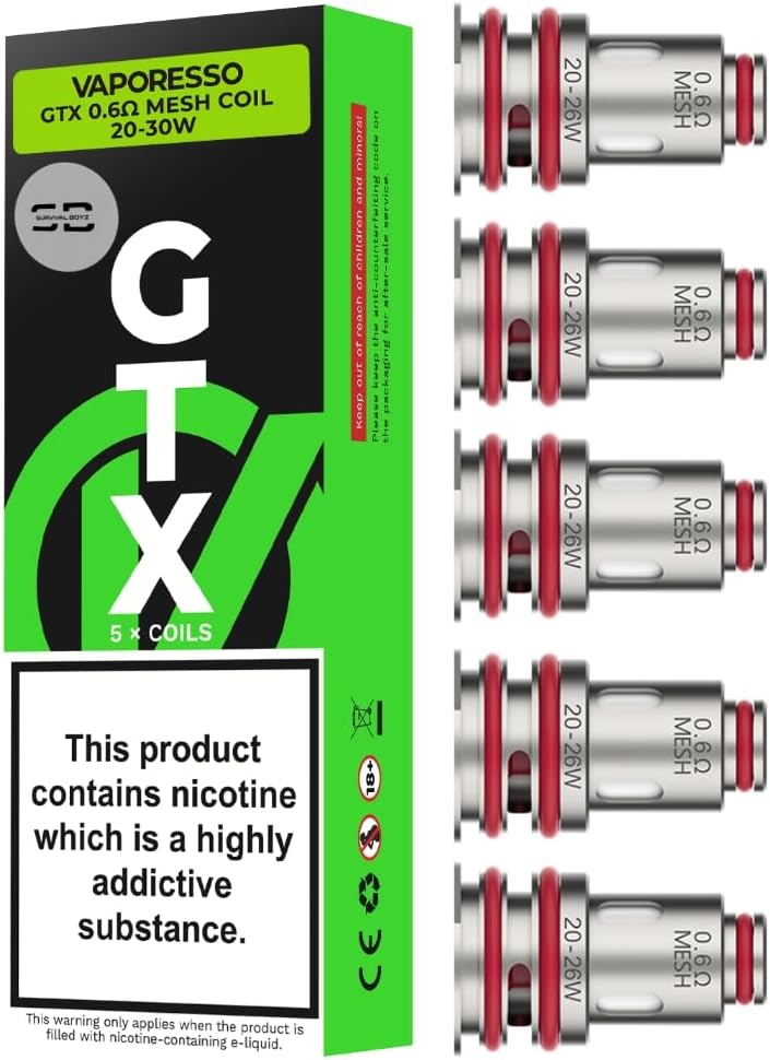 Vaporesso GTX Coils [0.6] - 5 Pack - No Nicotine