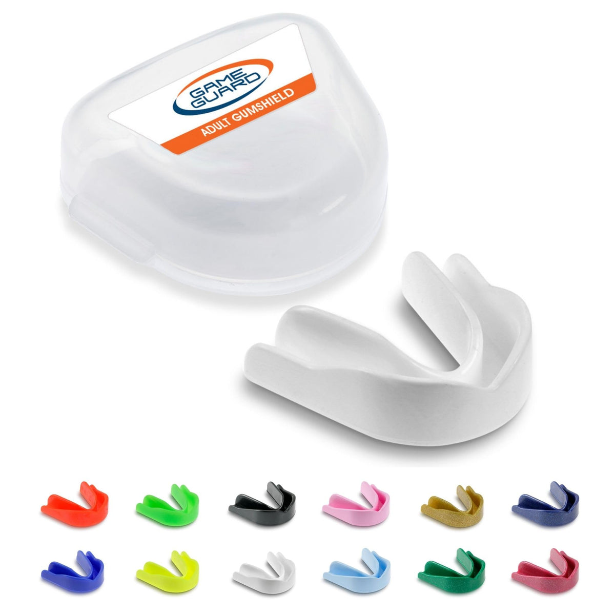 GAME GUARD Sports Mouthguard – Easy Fit Boil & Bite Gum Shield for Kids/Junior (Age 8+) – Mouth Guard for Rugby, Hockey, GAA – Ideal for Schools and Clubs (Baby Pink)