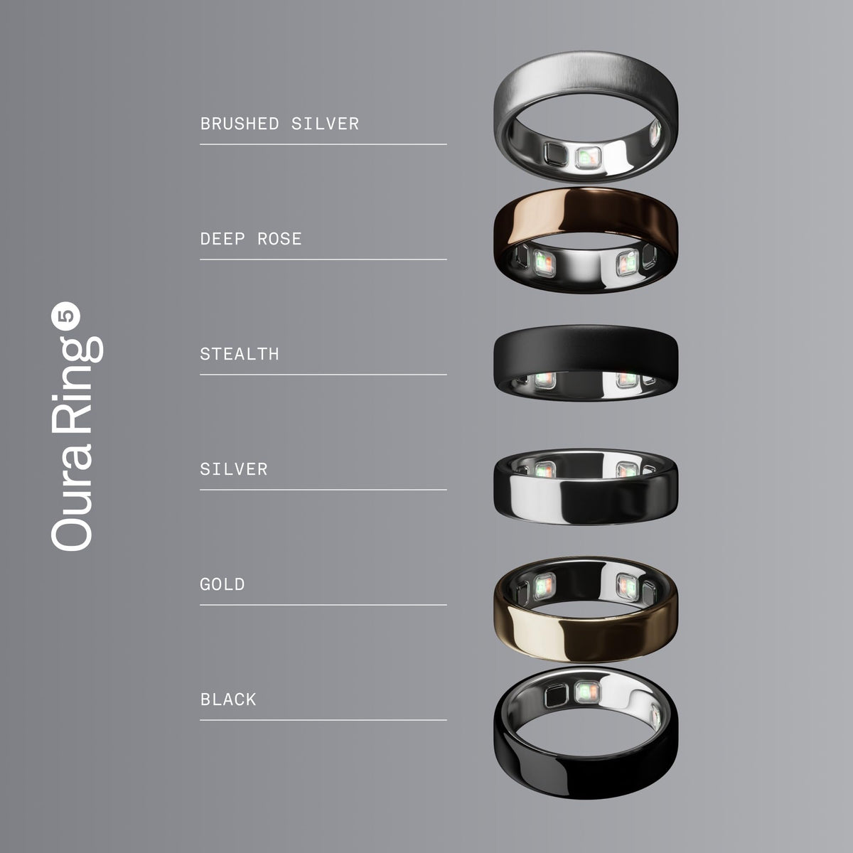 Oura Ring 5 Silver - Size 11 - Size Before You Buy
