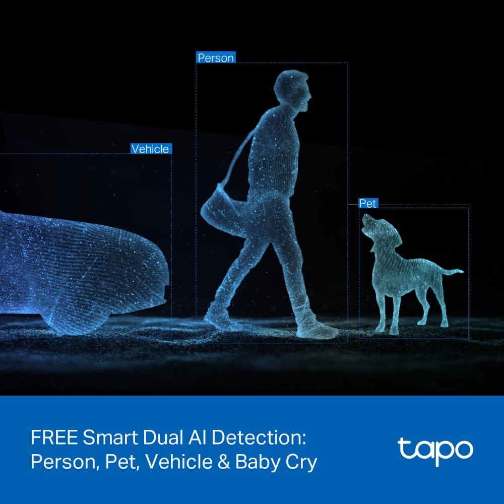 Tapo C210 2K 3MP Pan/Tilt Indoor Security Camera Pet Camera House Security