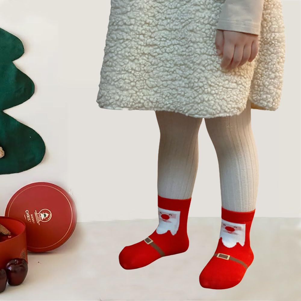 FedMois 5 Pairs Baby Kids Anti-slip Socks Cotton non skid Ankle Socks Animals