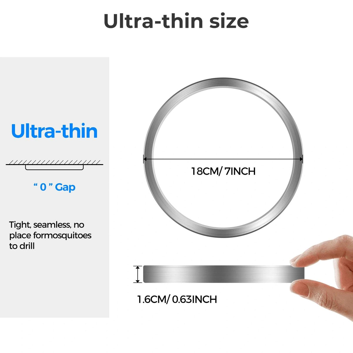 Peasur Bathroom Light, 3000K/3500K/4000K/5000K/6500K 5 Color Temperature