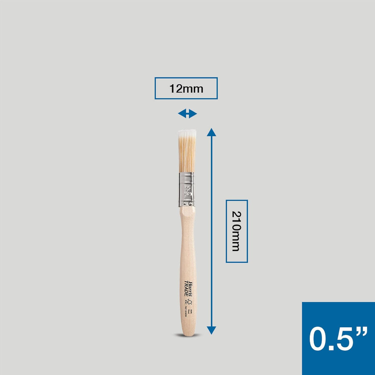 Harris Trade Fine Tip Emulsion & Gloss Paint Brush 0.5"