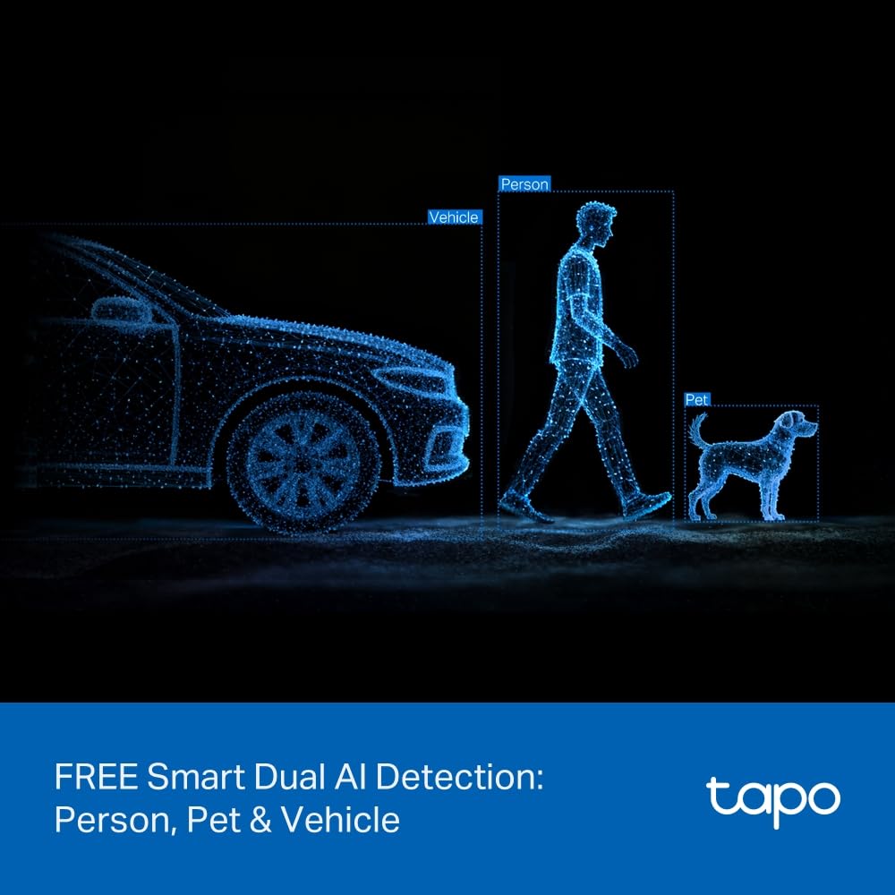 Tapo C216 2K 3MP Pan/Tilt Indoor Outdoor Security Camera Spotlights Camera